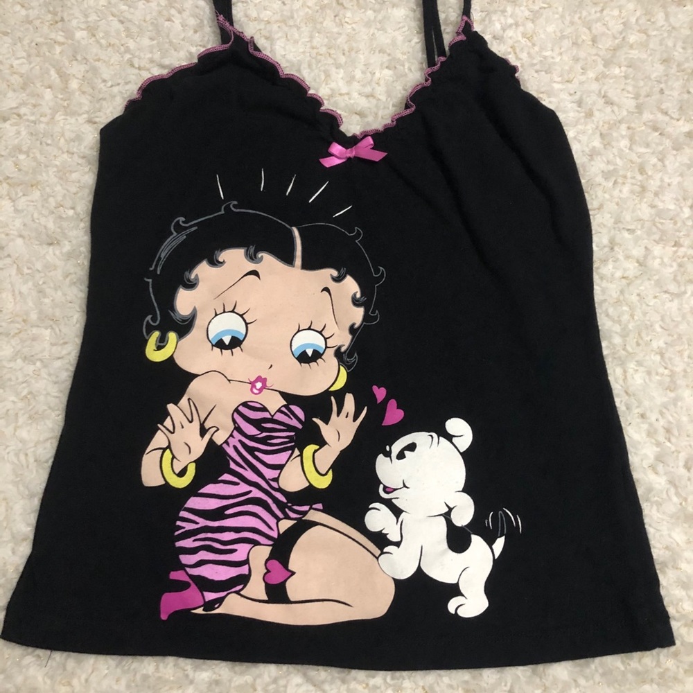 Betty Boop Black Cami Top